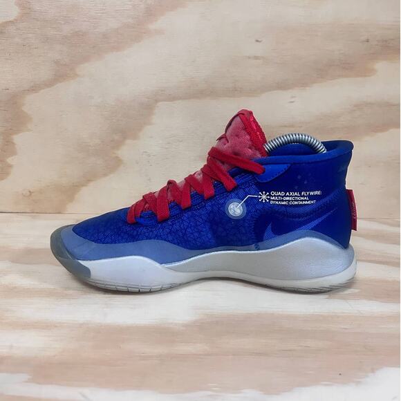 Nike - KD- ID Zoom ETW 23 - Sneakers - Blue/Red - Kids Big- 6 - BQ7697-991 - Picture 4 of 9